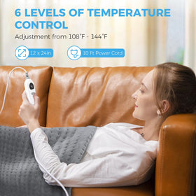 NOWWISH heating pad with dry and moist heat options for customization