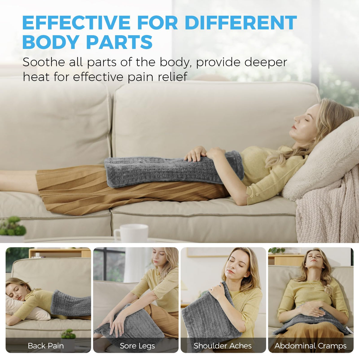 NOWWISH heating pad neck-shoulder relief pad eases tension