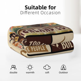 Noxkioy Highland Cow motif woven with a comforting message on the edge.
