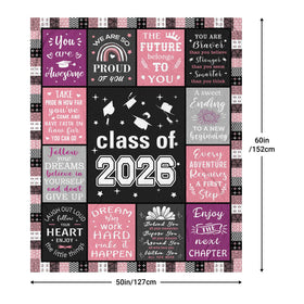 Noxkioy graduation blanket machine-washable fabric for easy care