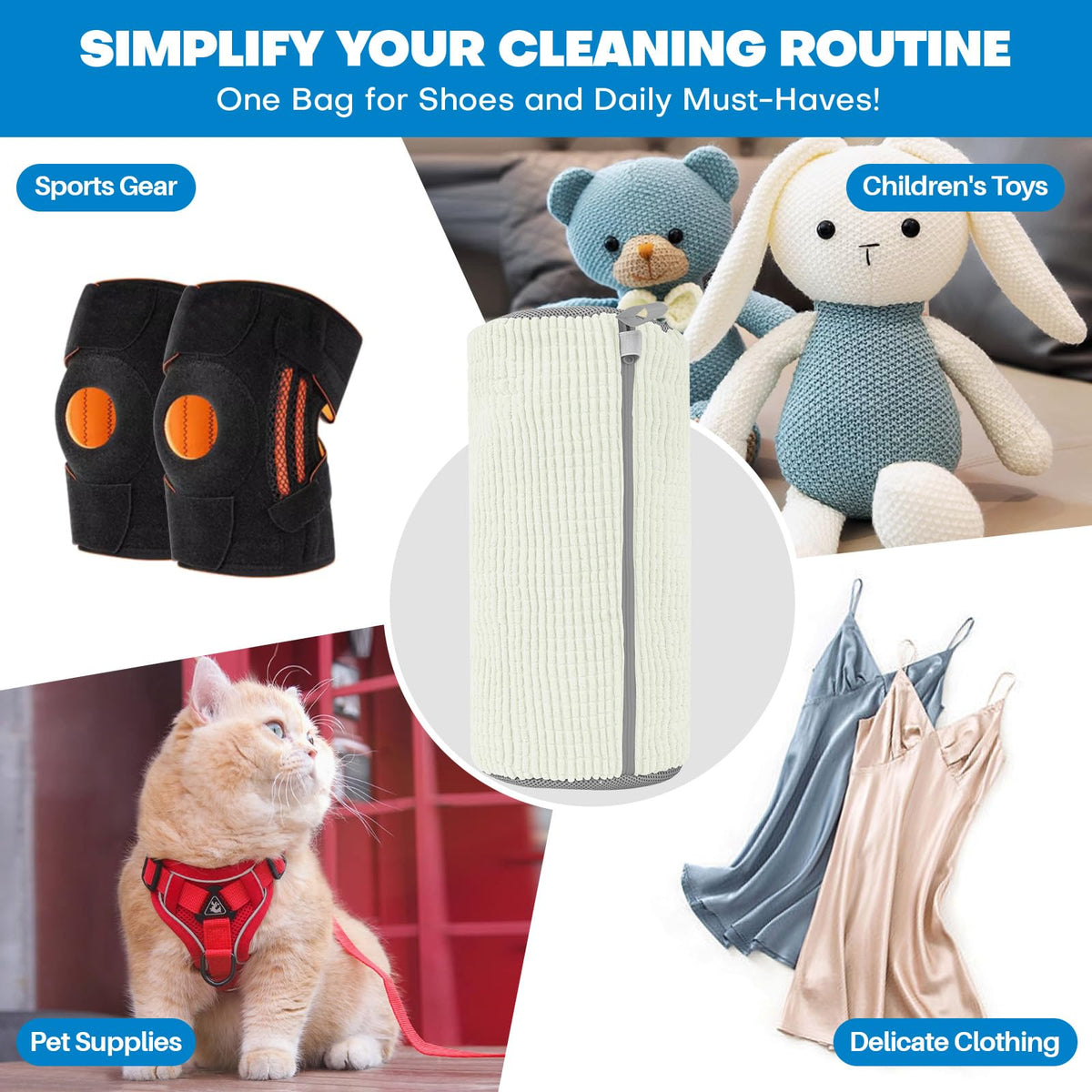NMQHPA shoe washing bag is durable and reusable for laundry.