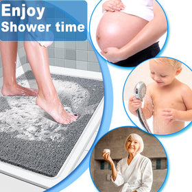 NQWei shower mat is easy to clean and maintain.