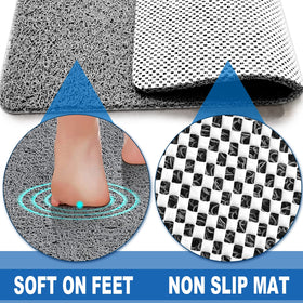 NQWei mat's drain holes promote quick drying after use.