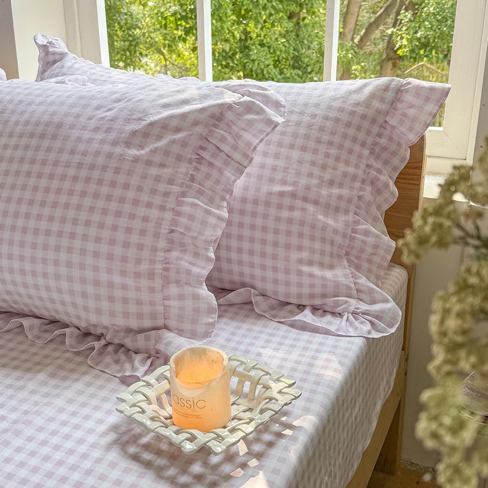 NSNLGSGC Pink gingham close-up showing timeless charm and versatile styling.
