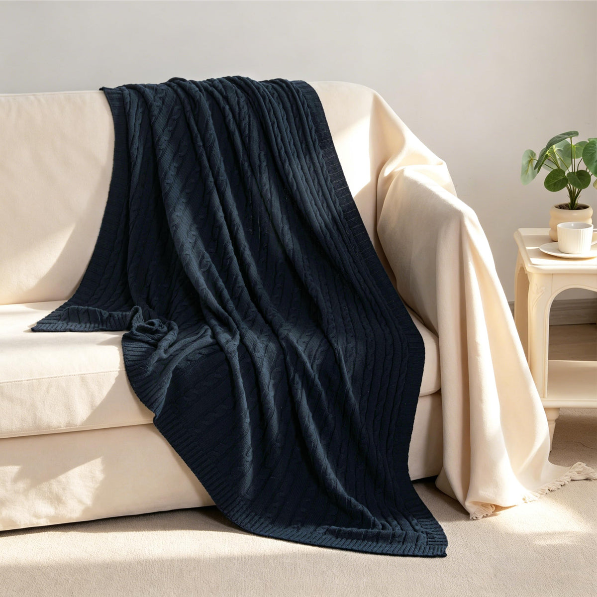 NTBAY 51x67 inch throw for couches and travel.