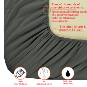 NTBAY full-elastic edge keeps the sheet taut around the mattress