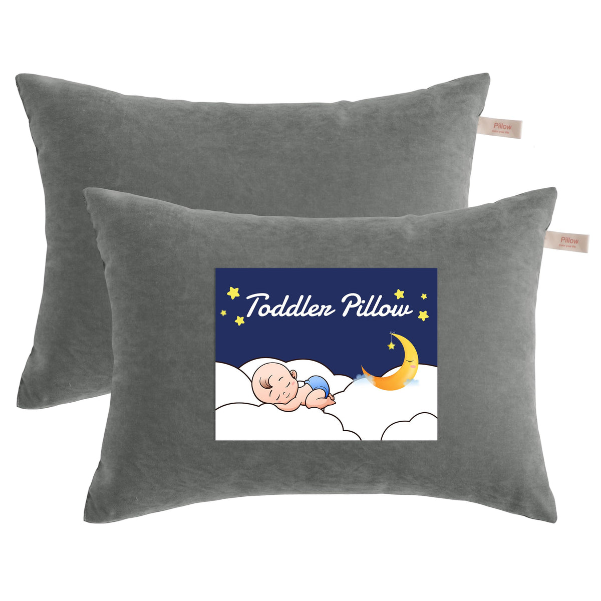 NTBAY toddler pillow 13x18 front view for cozy naps on the go