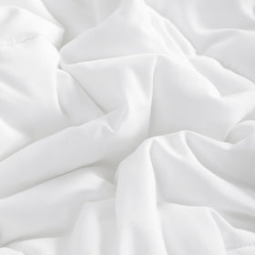 NTBAY Twin Comforter folded close-up showing plush texture and durability.