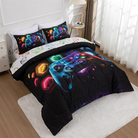 NTBED twin comforter close-up shows durable stitching for lasting coziness.
