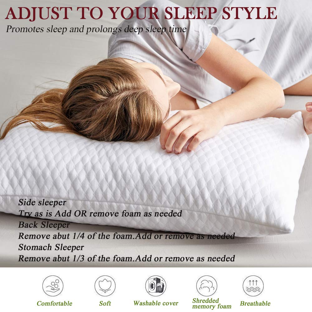 NTCOCO pillow in use by back and side sleeper for neck comfort