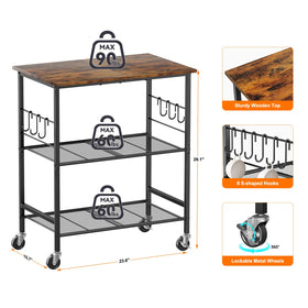 NTE rolling kitchen microwave cart wheels closeup highlights smooth mobility.