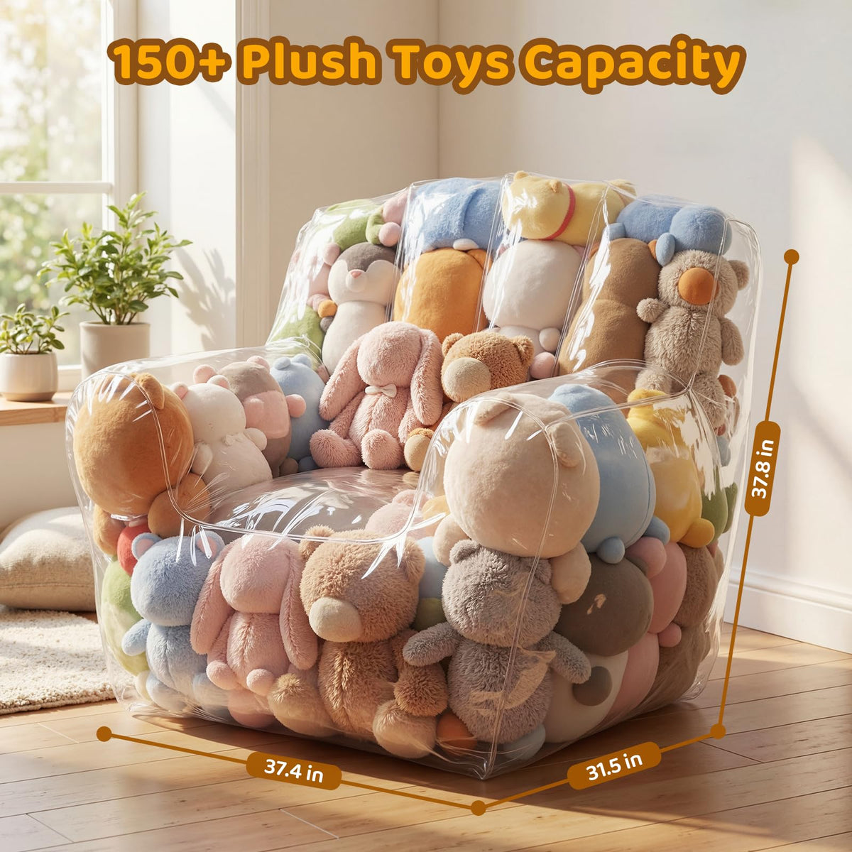 NTYNTY kids and adults can enjoy organized plush storage