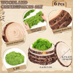 Nuanchu artificial moss 5.3 oz adds fresh woodland flair.
