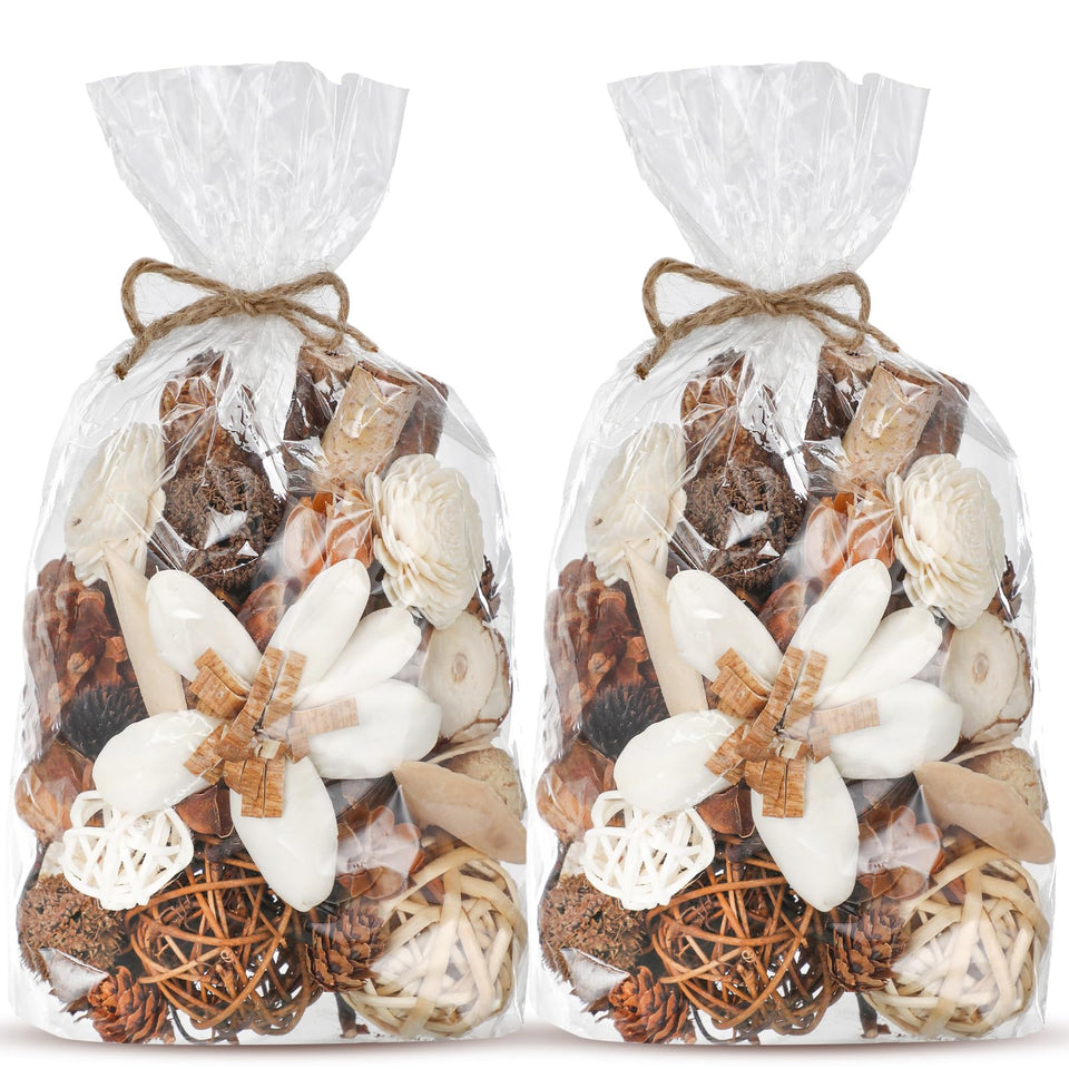 Nuanchu decorative balls for bowls, two-pack filler, enhances modern centerpieces with natural texture.