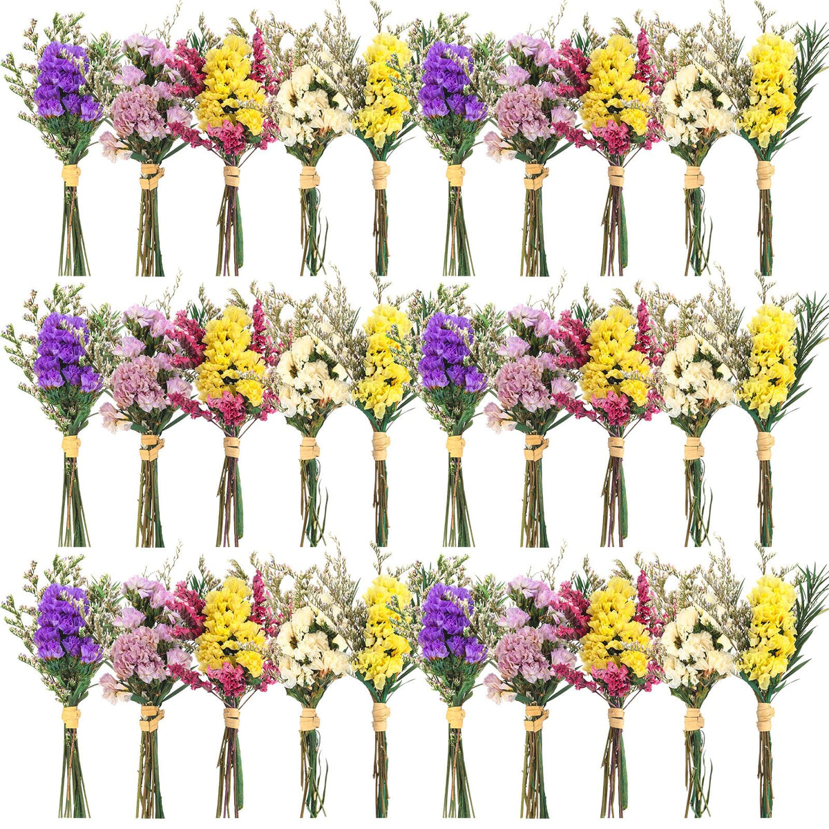 Nuanchu forget-me-not dried bouquet close-up for mini arrangements and long-lasting decor.
