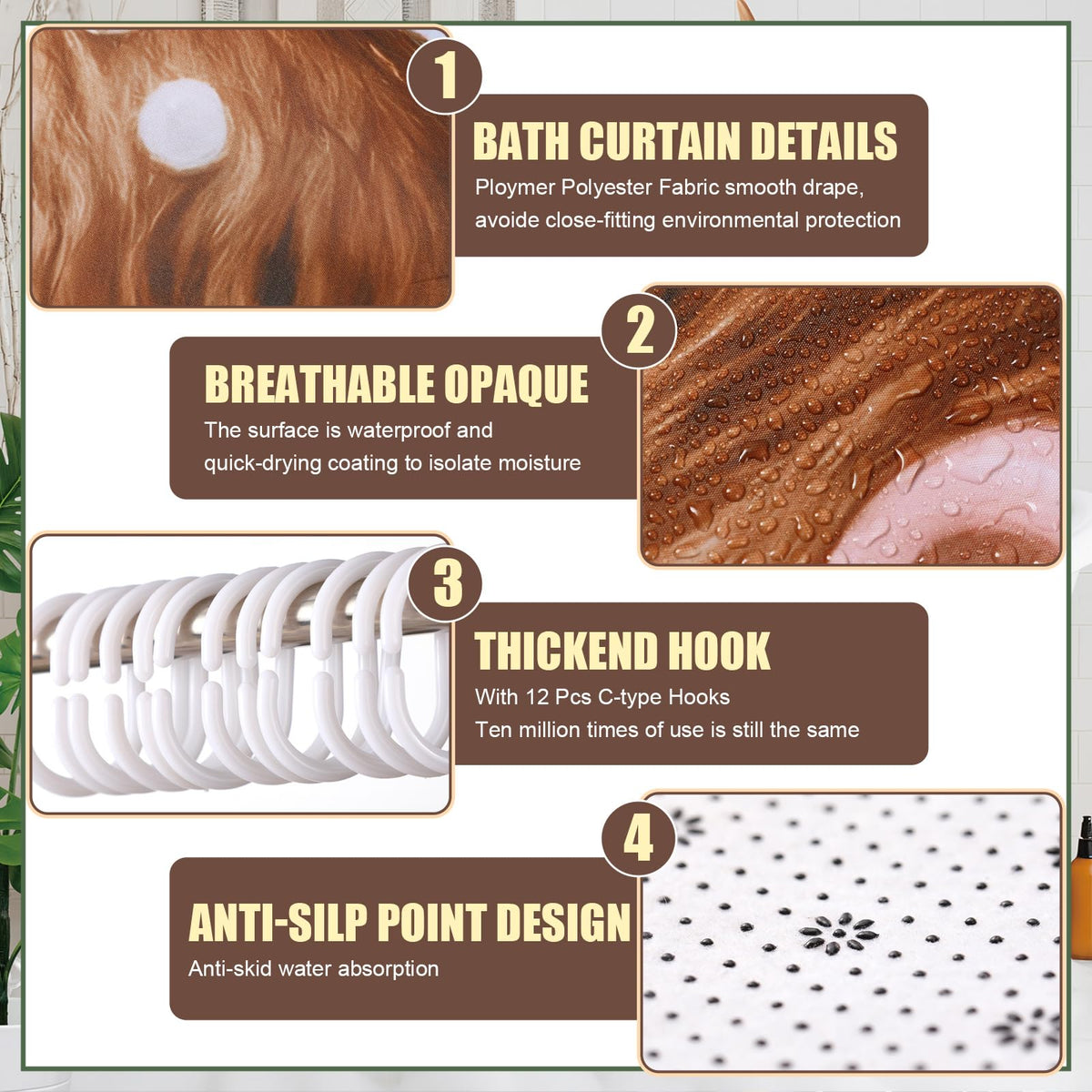 Nuanchu Highland Cow towels provide soft microfiber texture and absorbency.