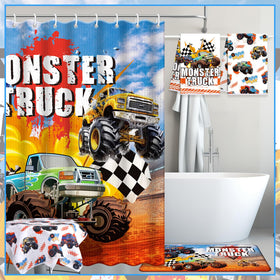 Nuanchu Monster Truck hooks included for easy curtain installation.
