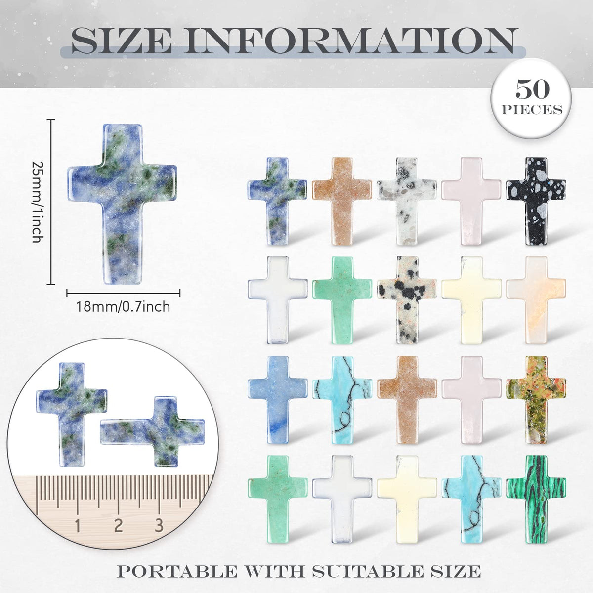 Nuenen cross pendants close-up, polished surface enhances jewelry making details.