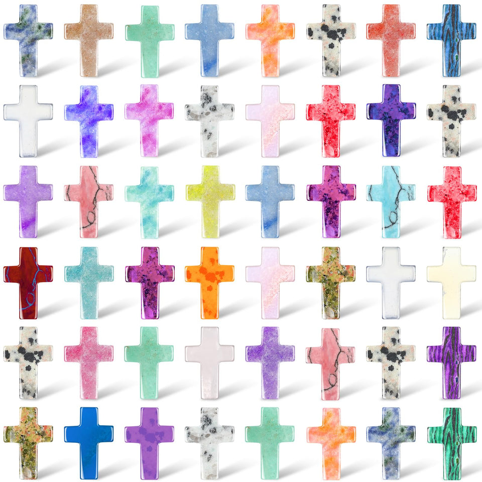 Nuenen Easter cross crystal pendant bulk packaging, ideal for gifting and DIY crafts.
