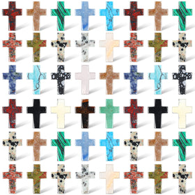 Nuenen Easter cross crystal stone bulk pack ready for DIY jewelry and decor
