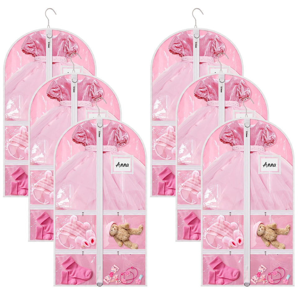 Nuenen garment bag with clear window for quick item identification