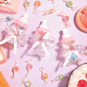 Nuenen pink party decor bottle collection for celebration centerpieces.