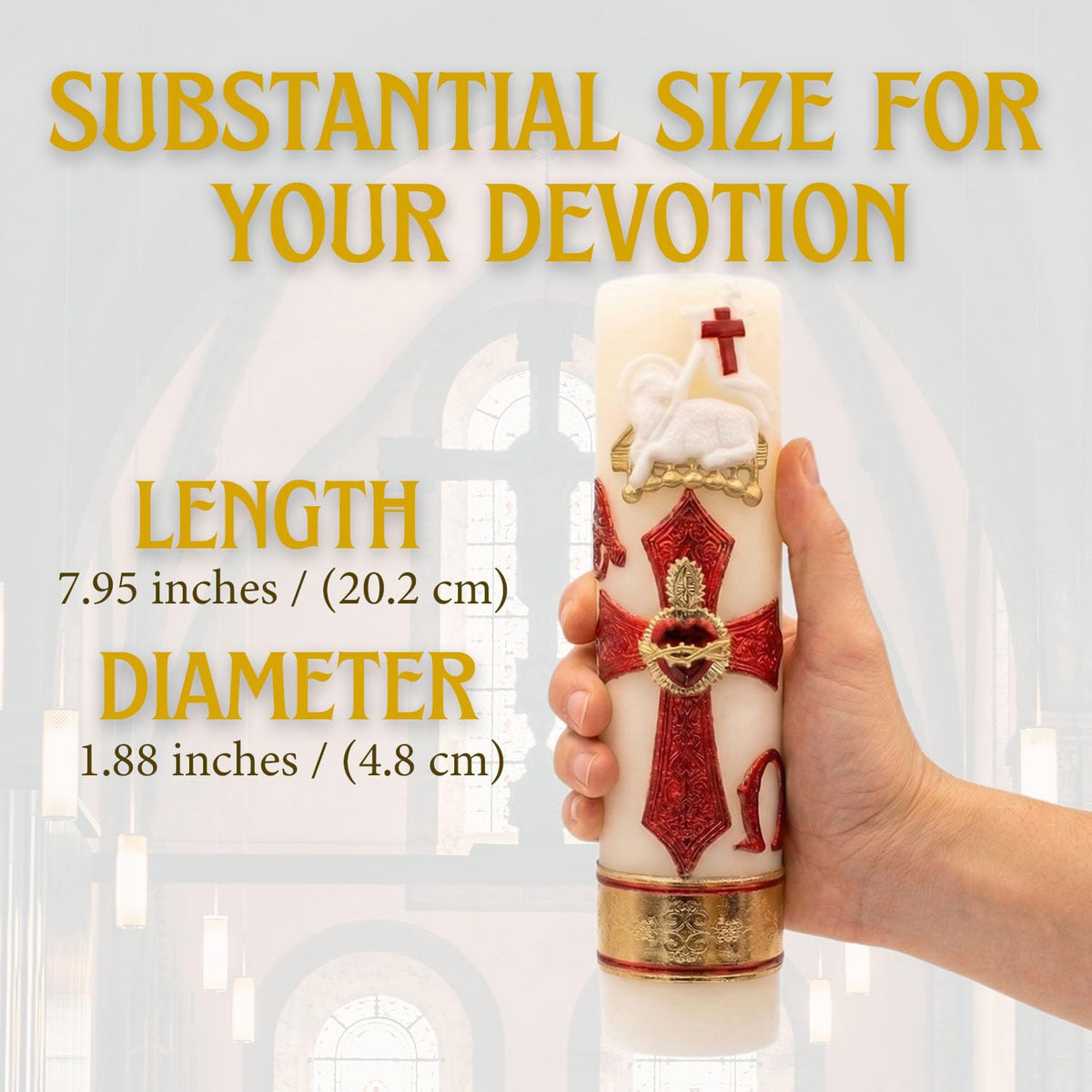 Nuestra Fe Catholic candles heritage celebration adds color and reverence to space