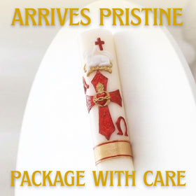 Nuestra Fe Pascual candle demonstrates quality with even burn for focused meditative moments