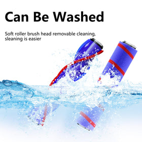 Nukisa soft roller on hard floors captures debris without scratches.