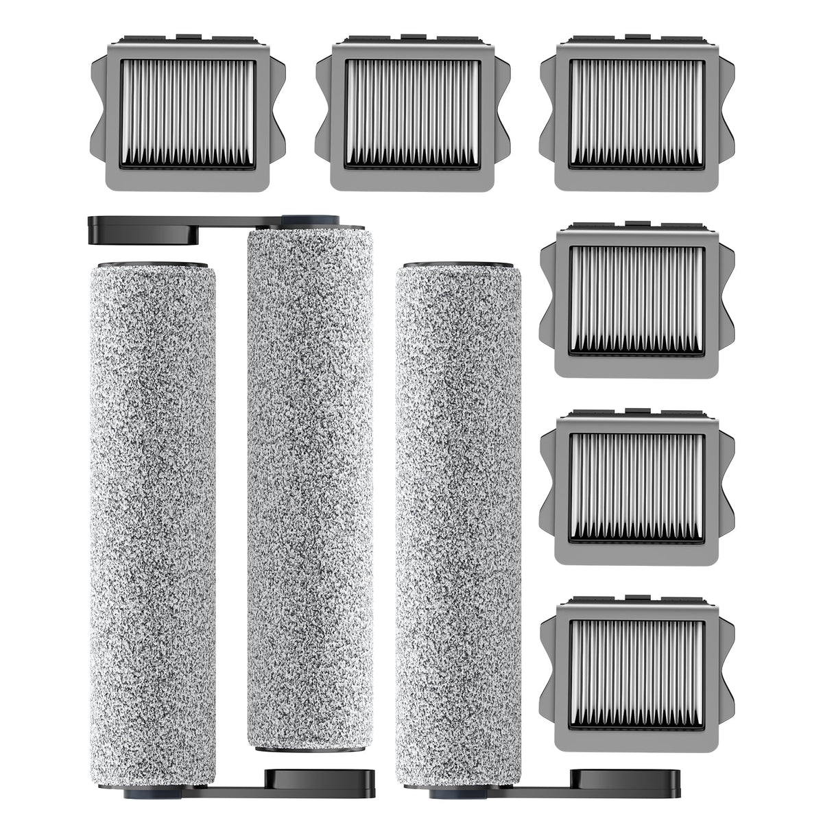 Nukisa roller brush set for Tineco FLOOR ONE S5 cleans hard floors efficiently.