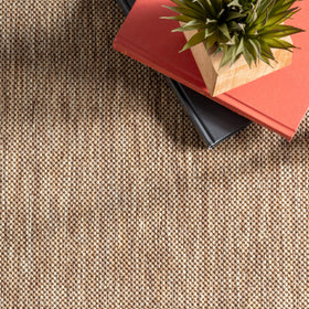 nuLOOM Asha 4x6 rug anchors outdoor seating areas.