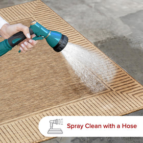 nuLOOM Asha stain-resistant fibers simplify spill cleanup in busy homes.