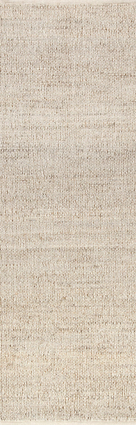 nuLOOM Elfriede rug texture close-up highlights the jute cotton blend for durability.