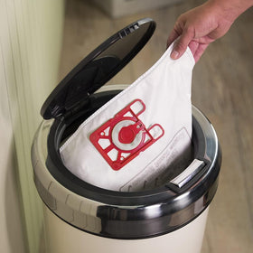 Numatic NVM-1CH HepaFlo bag for James JVP180 traps debris for steady suction.