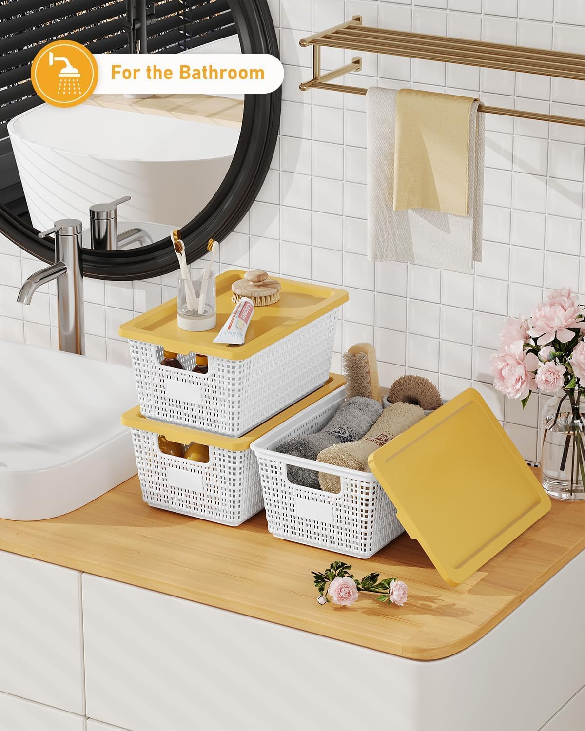 NUMIFUN BPA-free plastic storage bin for durable daily use.
