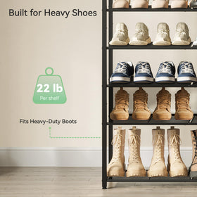 Stores up to 60 pairs of shoes to reduce clutter