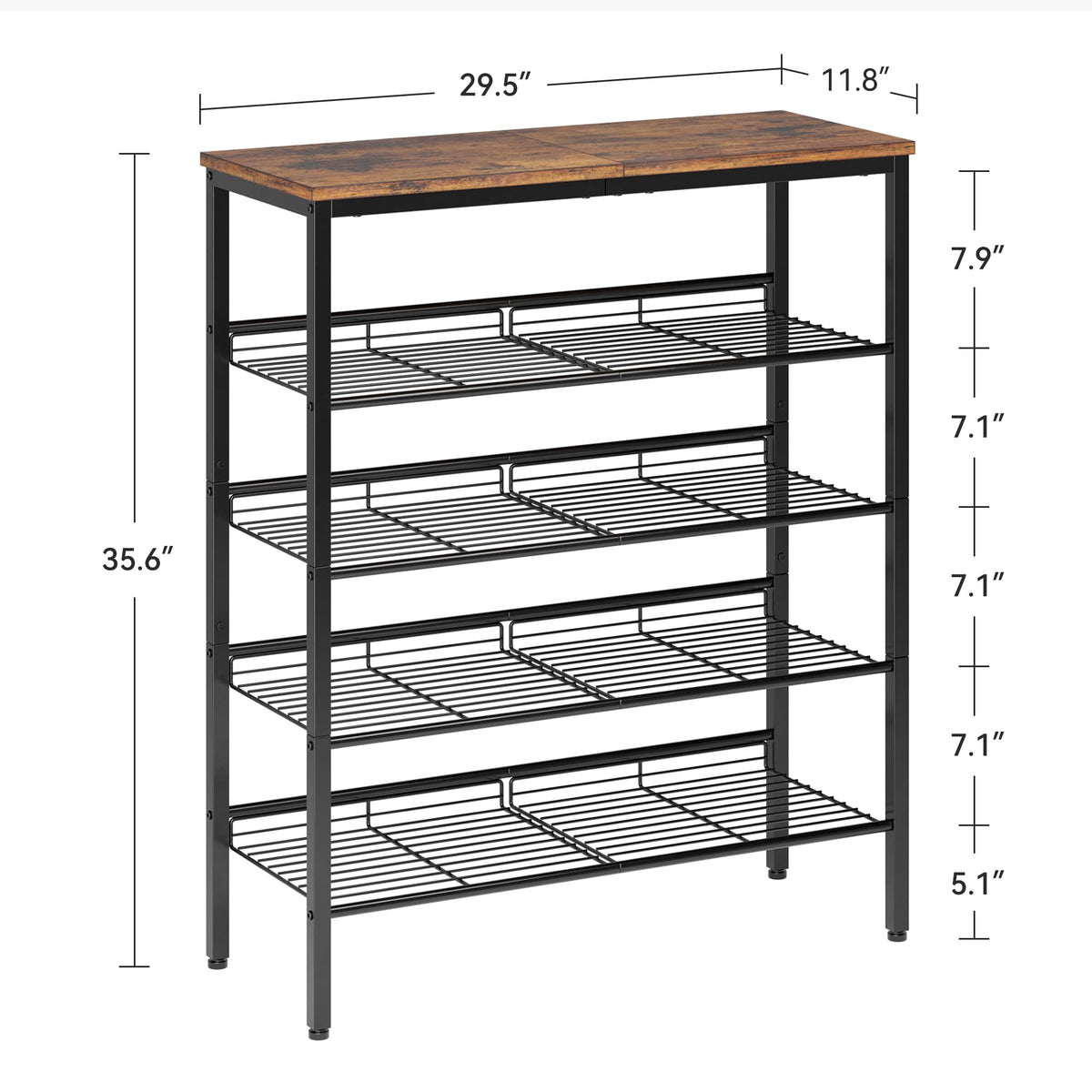 Nunsino entryway shoe shelf on display, ideal for easy daily access.