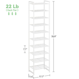 Nunsino shoe rack anti-tip strap shows added stability for households.