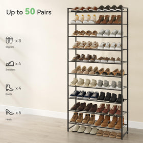 Nunsino 11.4-inch depth fits everyday footwear without crowding.