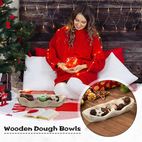Versatile Nuogo dough bowl suitable for DIY projects or gifting in farmhouse style.
