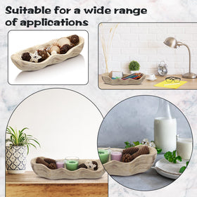 Rustic farmhouse Nuogo dough bowl in light color for stylish decor.