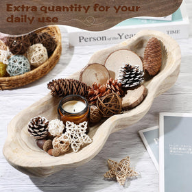 Nuogo dough bowl highlights natural texture and antique finish for warm home décor.