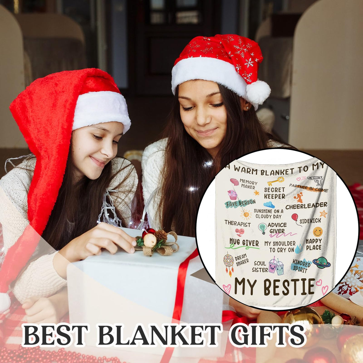 Nuowagify best-friend blanket ideal for camping or travel comfort