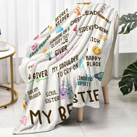 Nuowagify best-friend blanket made of skin-friendly polyester feels soft to touch