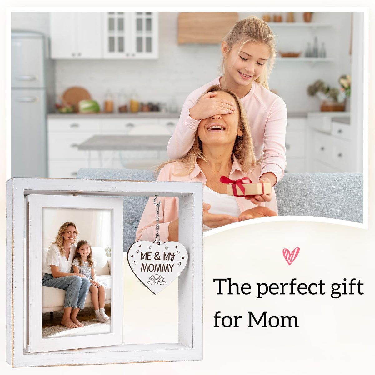 Nuowagify heart-shaped sign adds a warm decorative touch to nursery