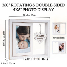 Nuowagify 360-degree rotating frame keeps memories in view from any angle