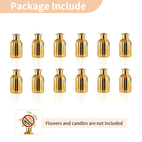 NUPTIO home decor bud vase set gold pairs with florals and greens.