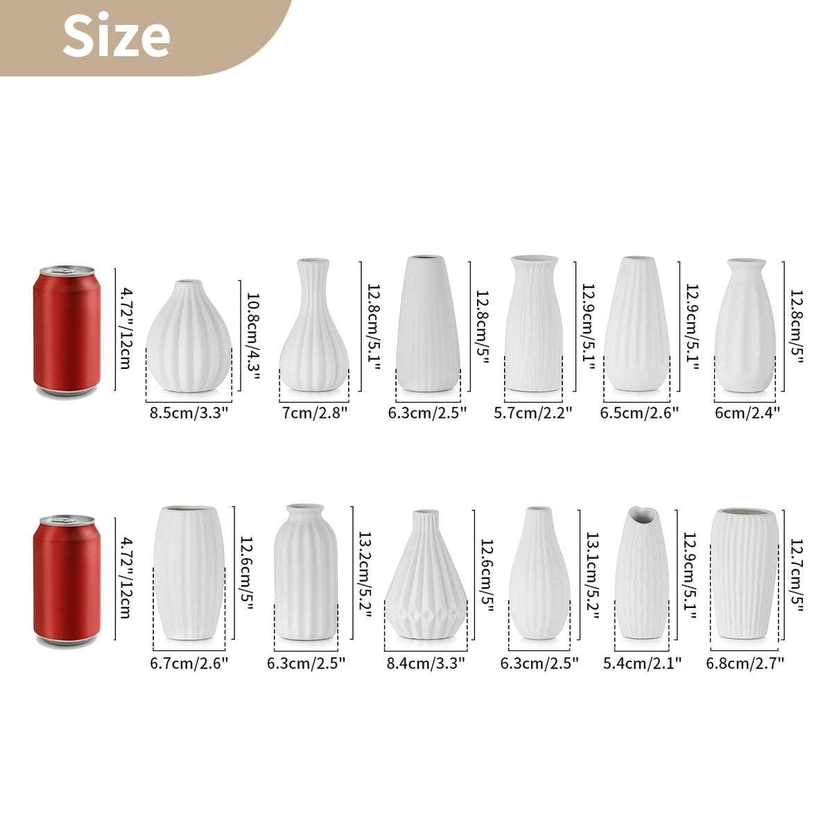 NUPTIO ceramic vase on shelf demonstrates versatile home decor use.