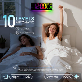 Nurforta remote control enables quick adjustments of brightness, color, and alarms.
