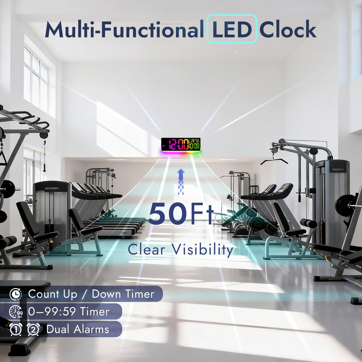Nurforta dual alarms let you set wake times from across the room.